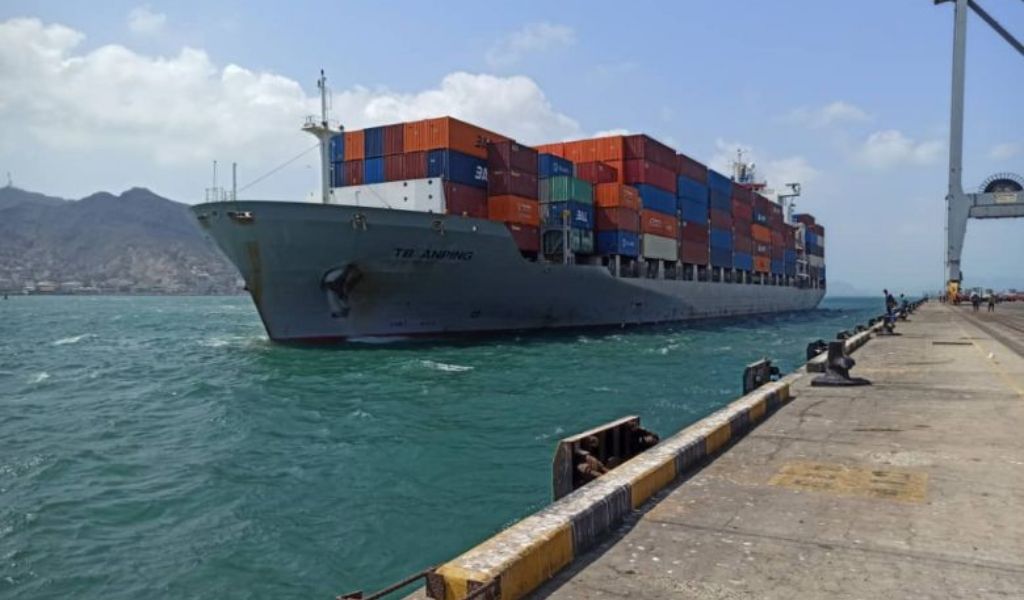 First Container Ship TB ANPING From China To Aden Under UGSA